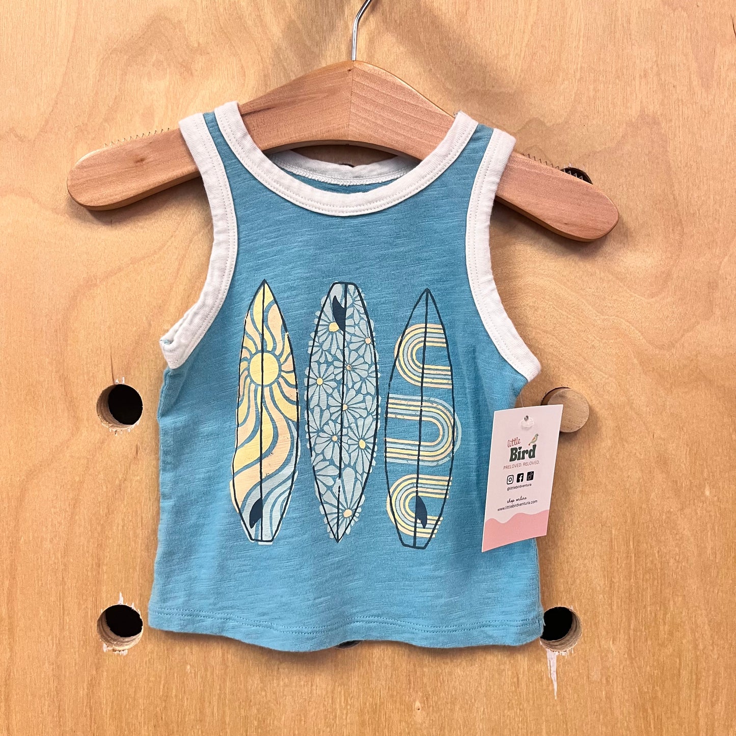 Blue Organic Surfboard Tank