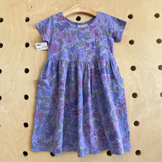 Vintage Purple Floral Dress