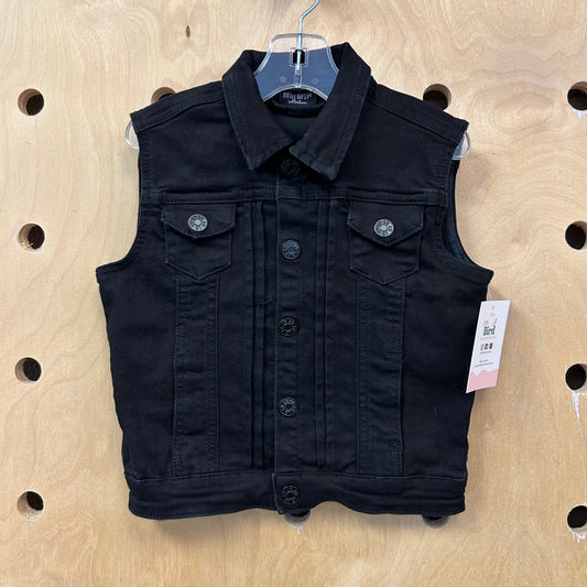 Black Denim Vest