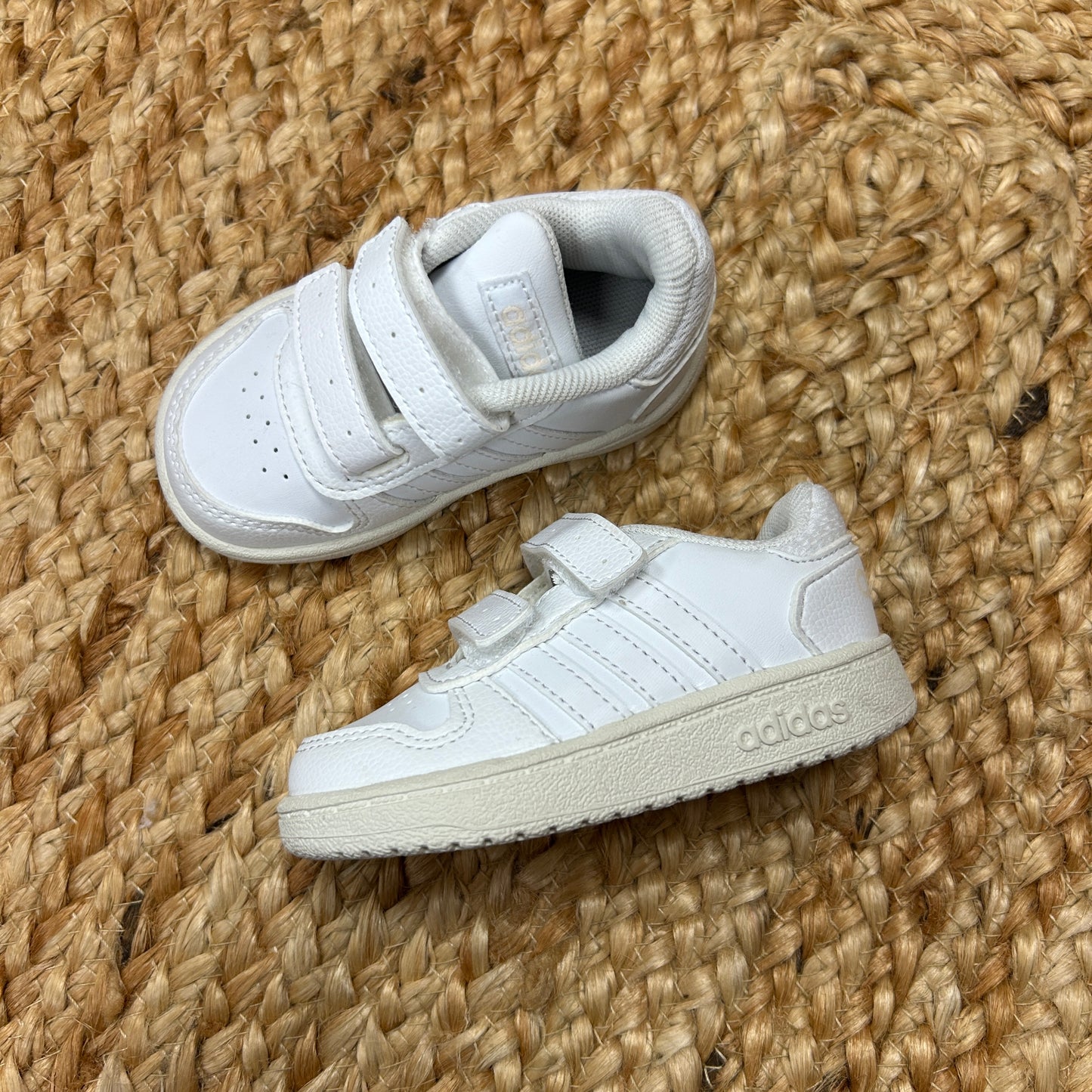 White Velcro Sneakers