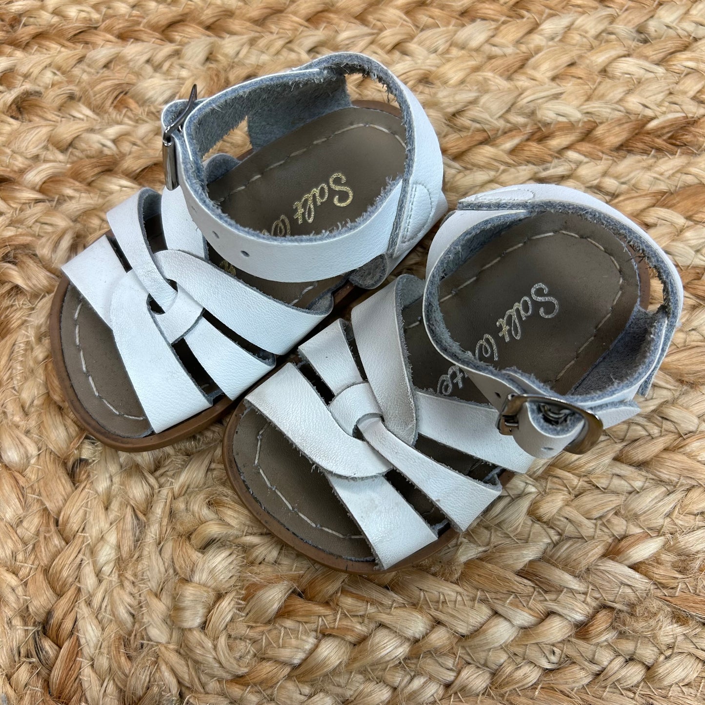 White Leather Sandals