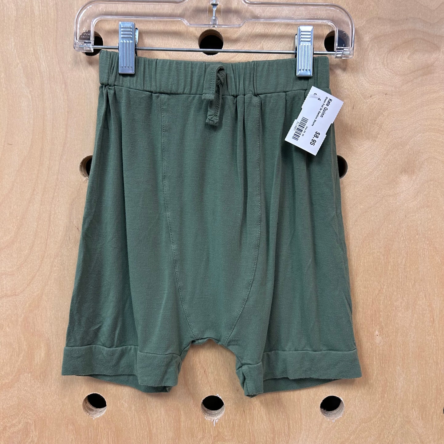 Green Pull On Bamboo Shorts