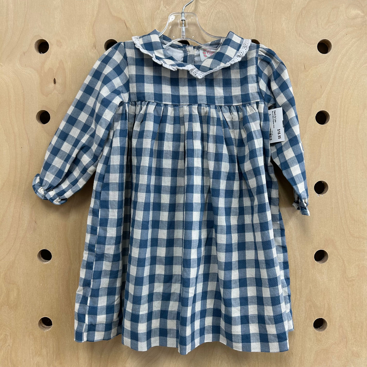 Blue & White Gingham Dress