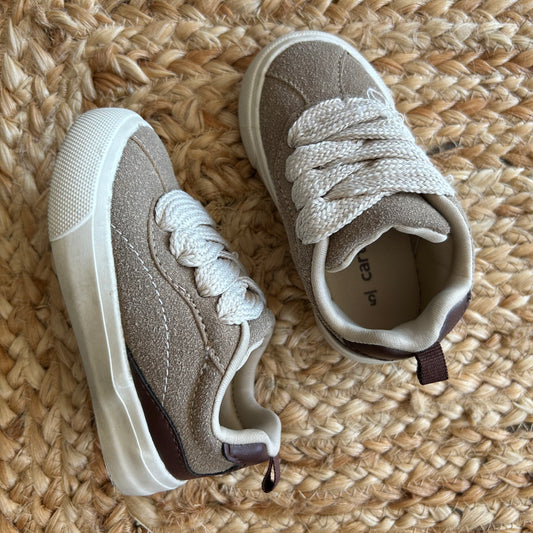 Beige Rope Lace Sneakers