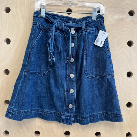 Denim Button Skirt