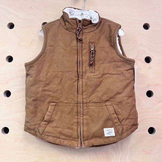 Tan Sherpa Lined Vest
