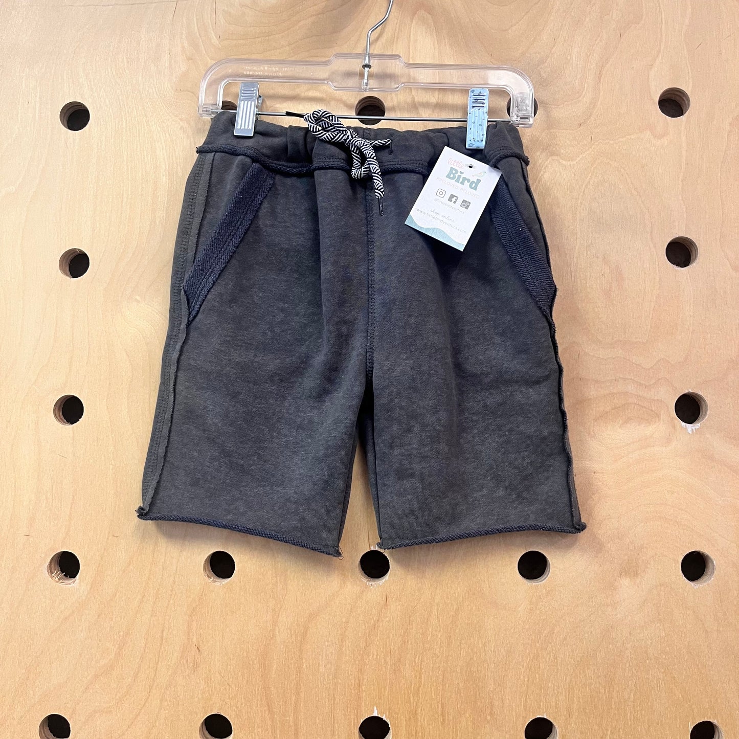 Grey Drawstring Shorts