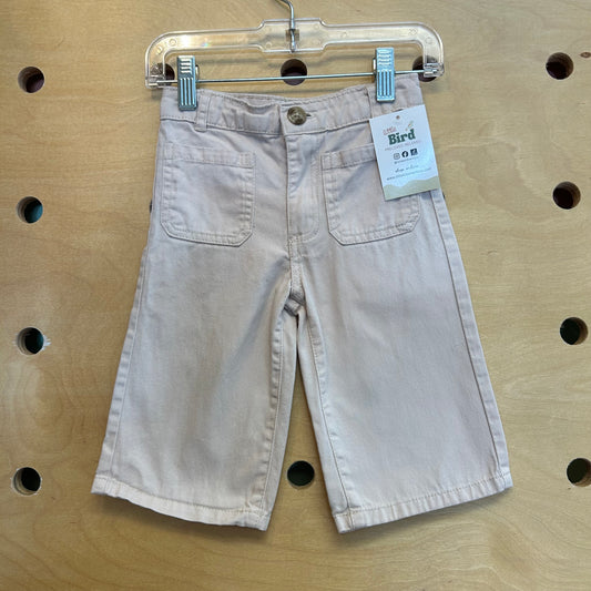 Beige Wide Leg Pants