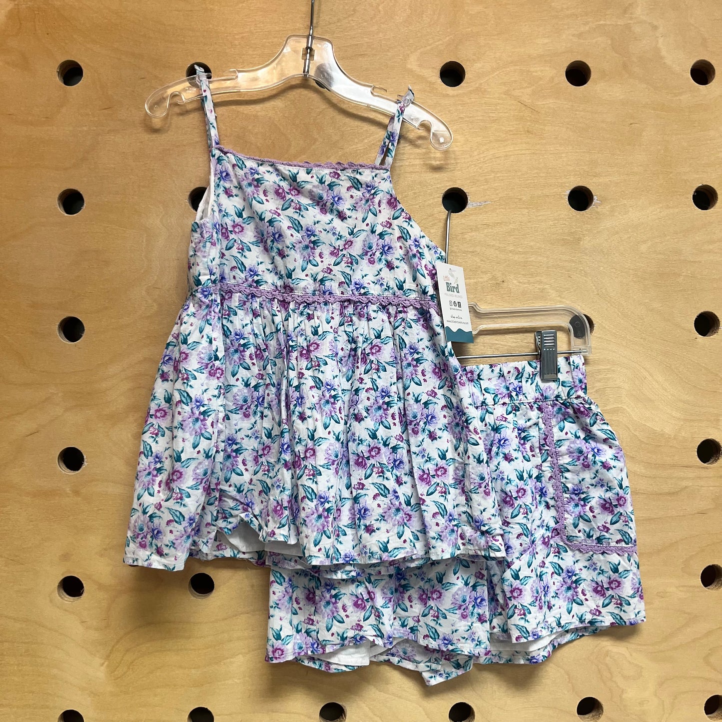 Purple Floral Outfit