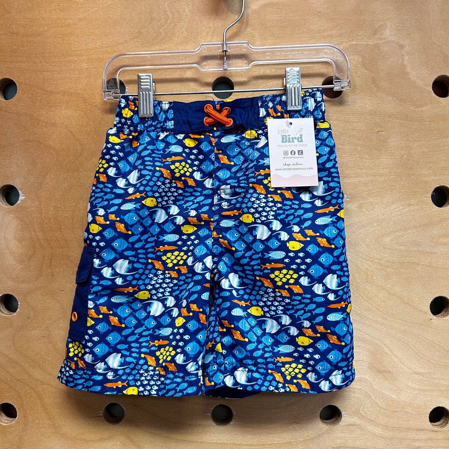 Blue Fish Swim Shorts