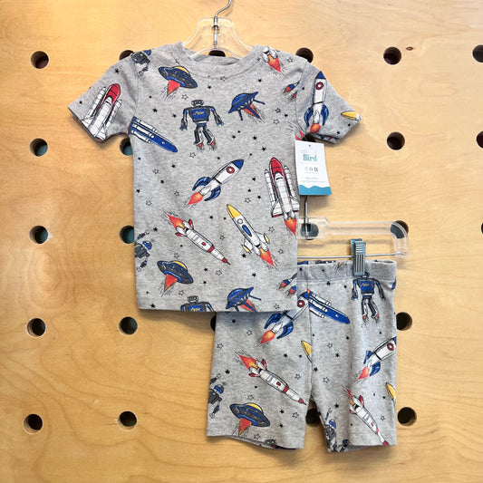 Organic Grey Space Pajamas