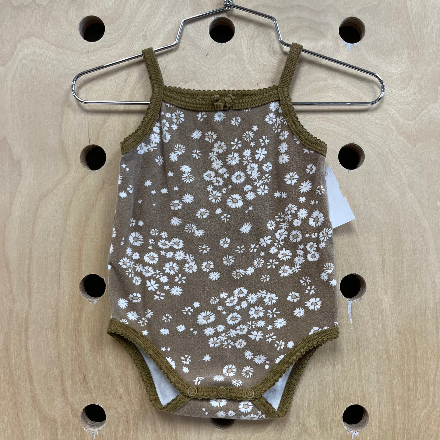 Brown Floral Bodysuit