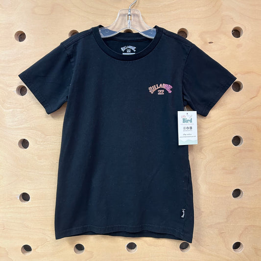 Black Checkered Logo Tee