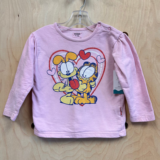 Pink Garfield & Opie Pullover