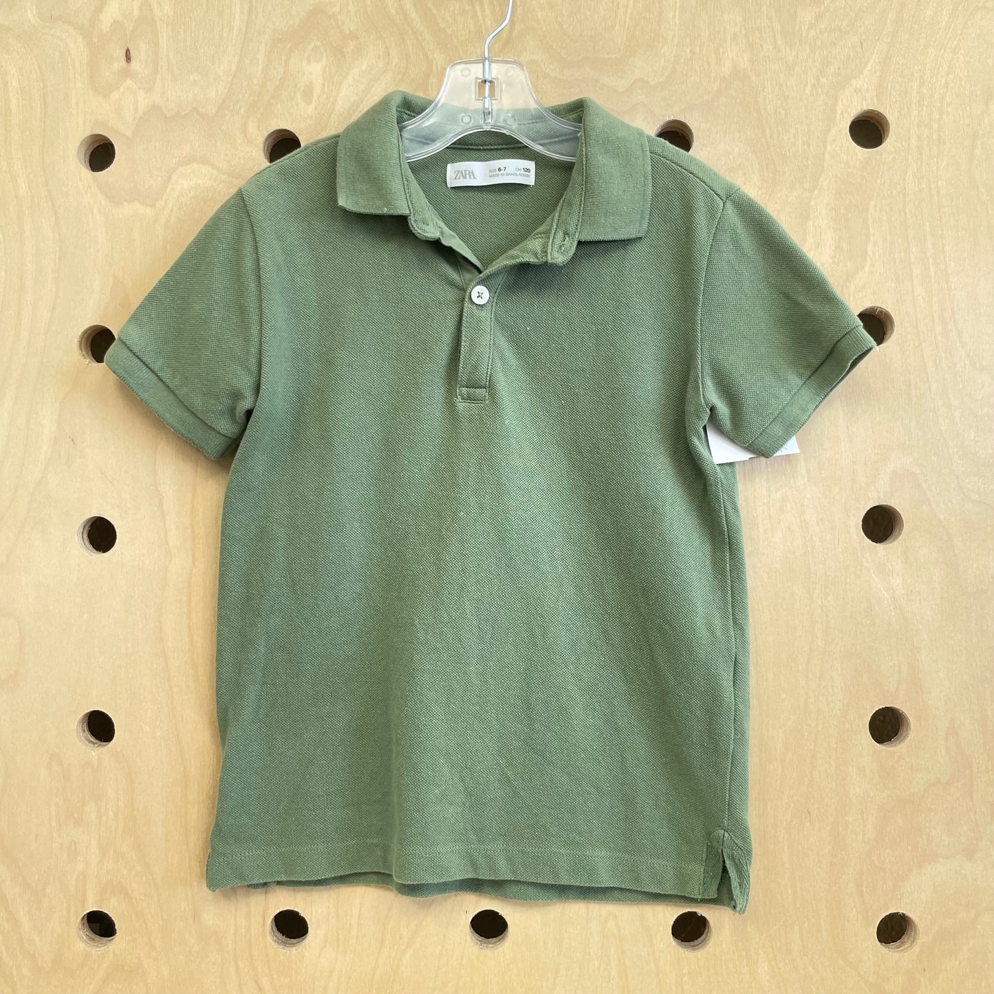 Green Short Sleeve Polo