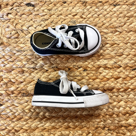 Black Lace-Up Sneakers