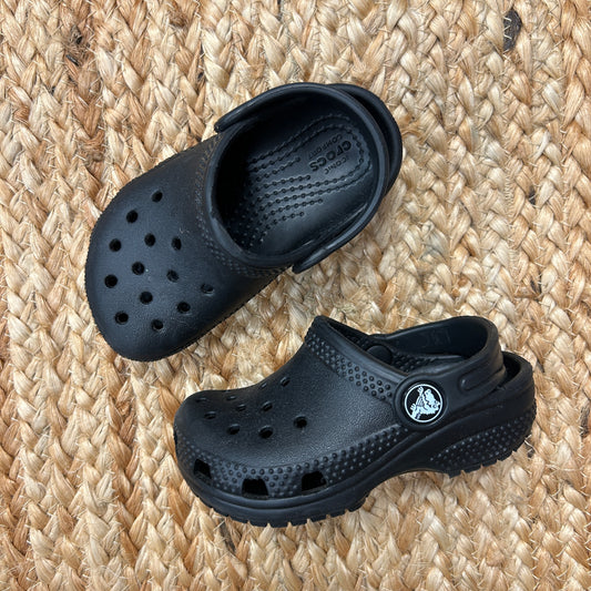 Black Perforated Clogs