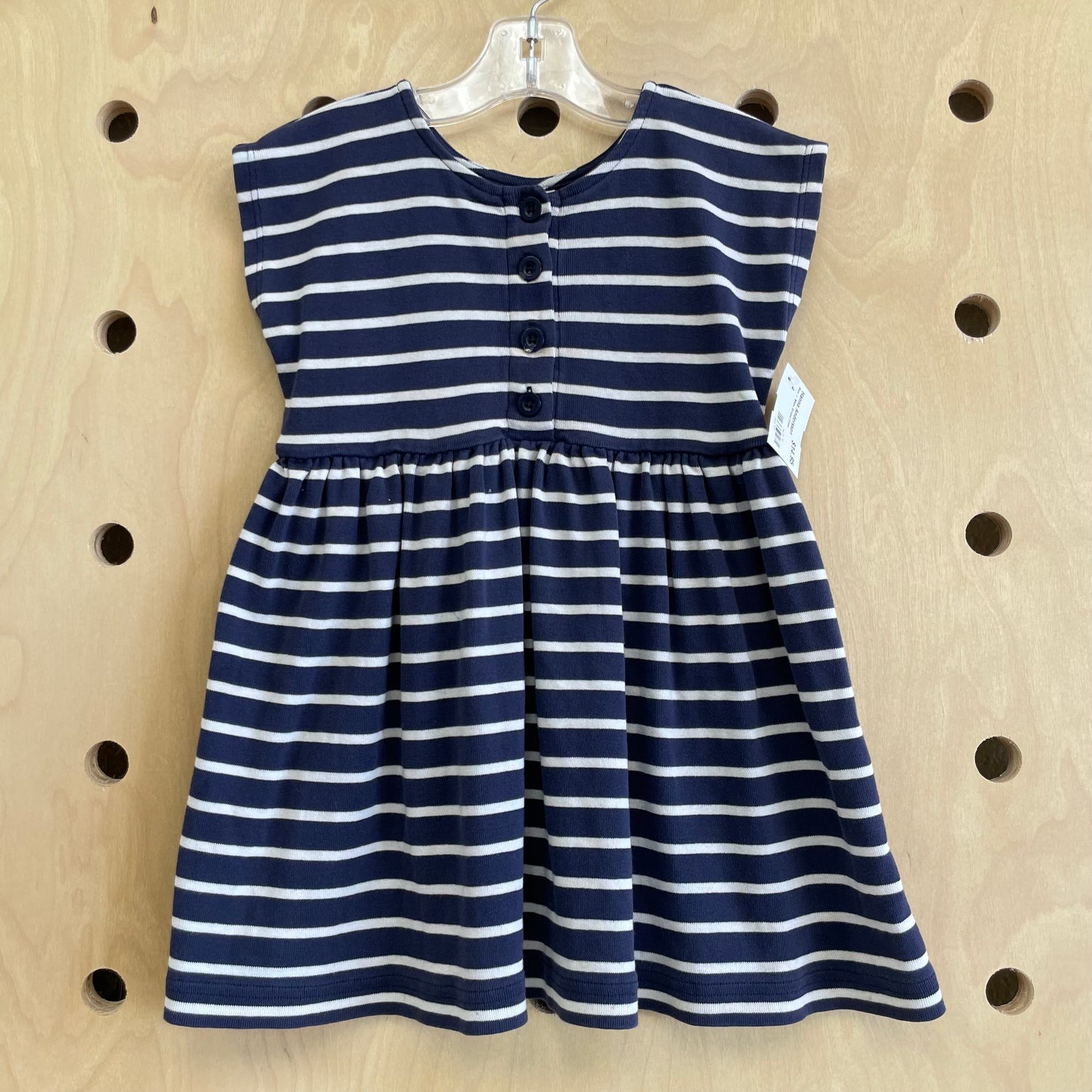 Blue + White Striped Dress