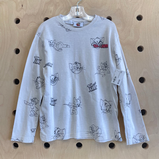 Cream Tom & Jerry LS Tee