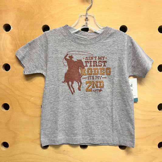 Grey 'Aint My First Rodeo' Tee
