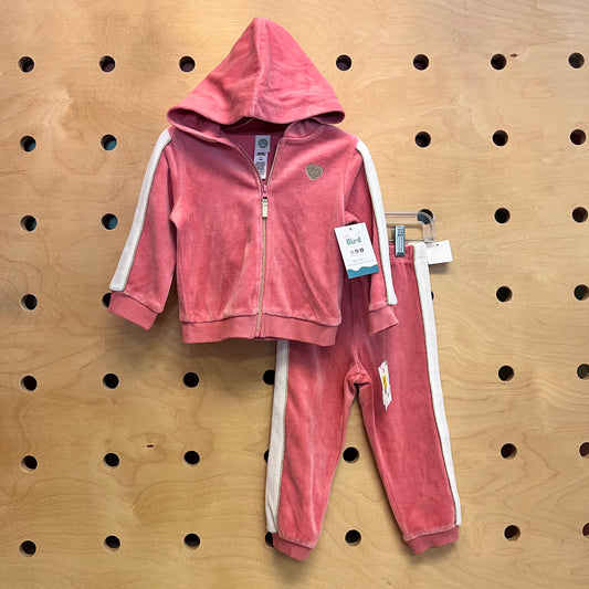Coral/White Hoodie Outfit NEW!