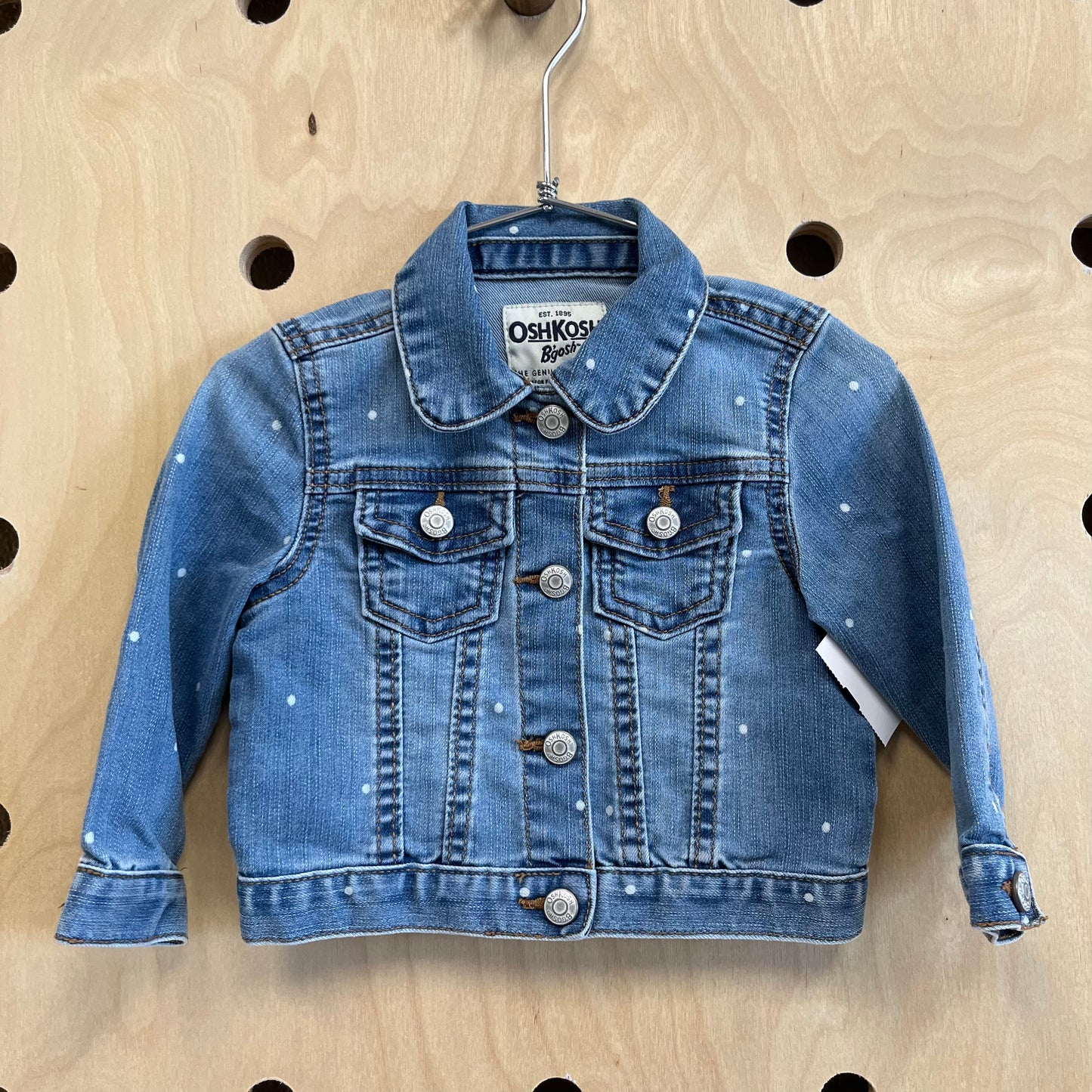 Denim Polka Dot Jacket