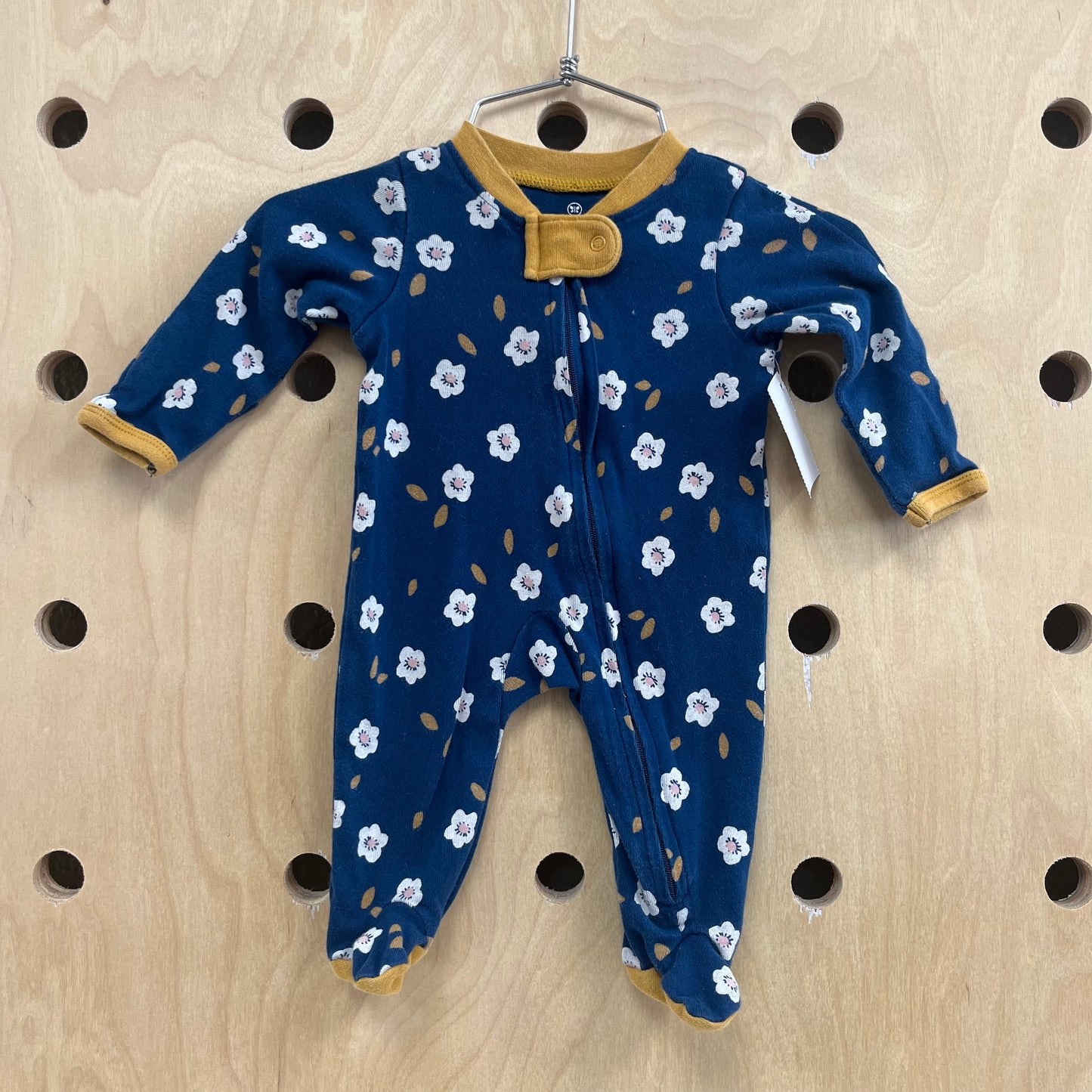 Blue Floral Zippy Pajamas