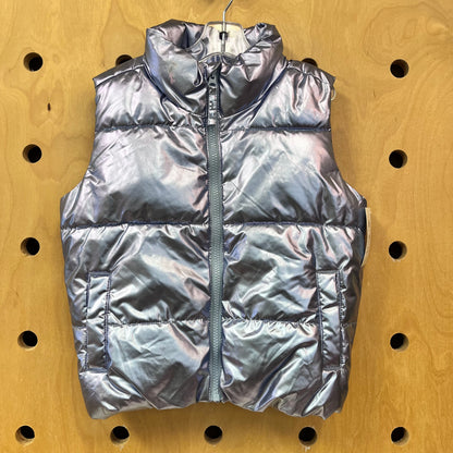 Metallic Purple Puff Vest