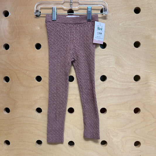 Plum Knit Leggings
