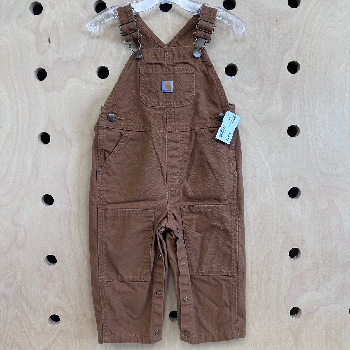 Brown Canvas Overalls
