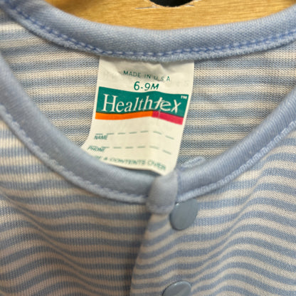 Health-Tex Blue Striped Boat Bubble Romper