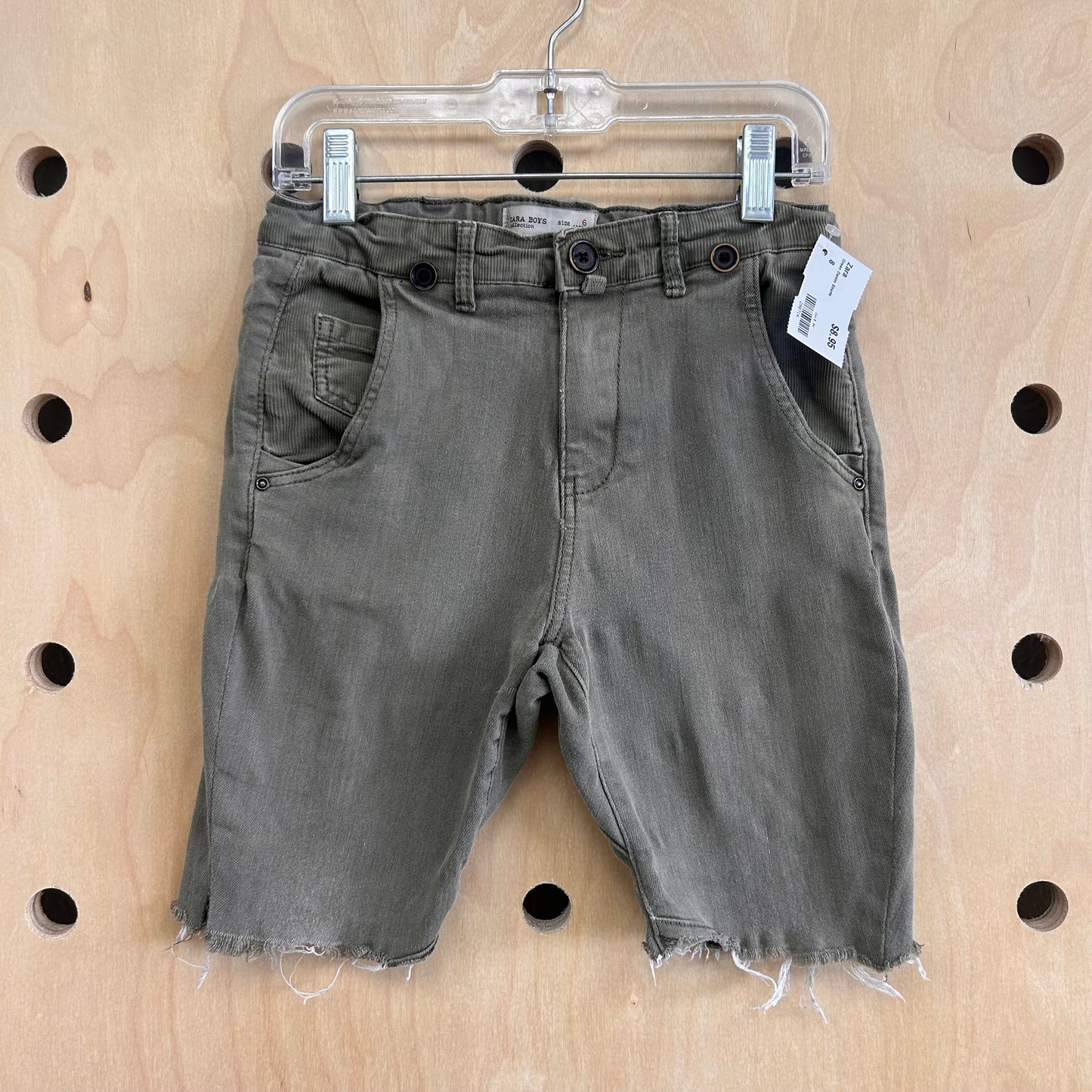 Green Denim Shorts