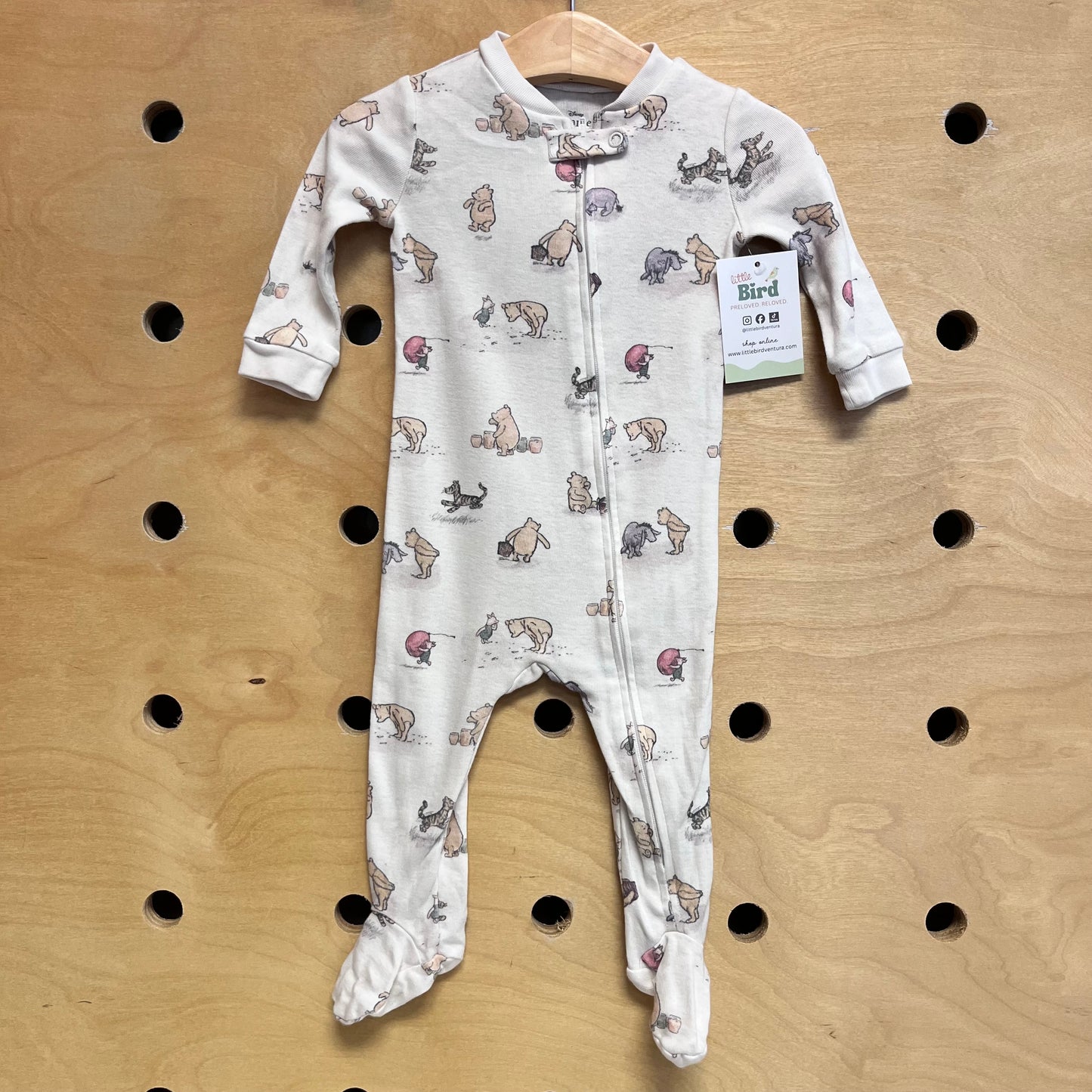 Cream Pooh Bear Footies
