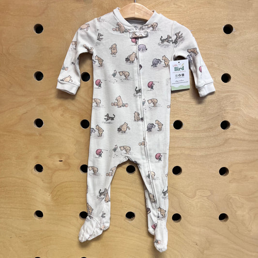 Cream Pooh Bear Footies
