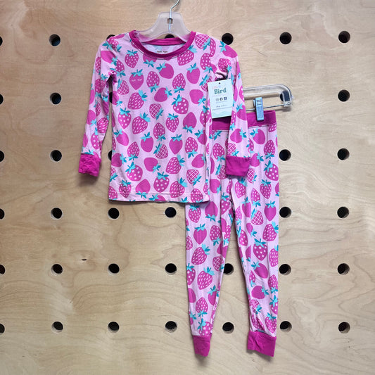 Pink Bamboo Strawberries Pajamas