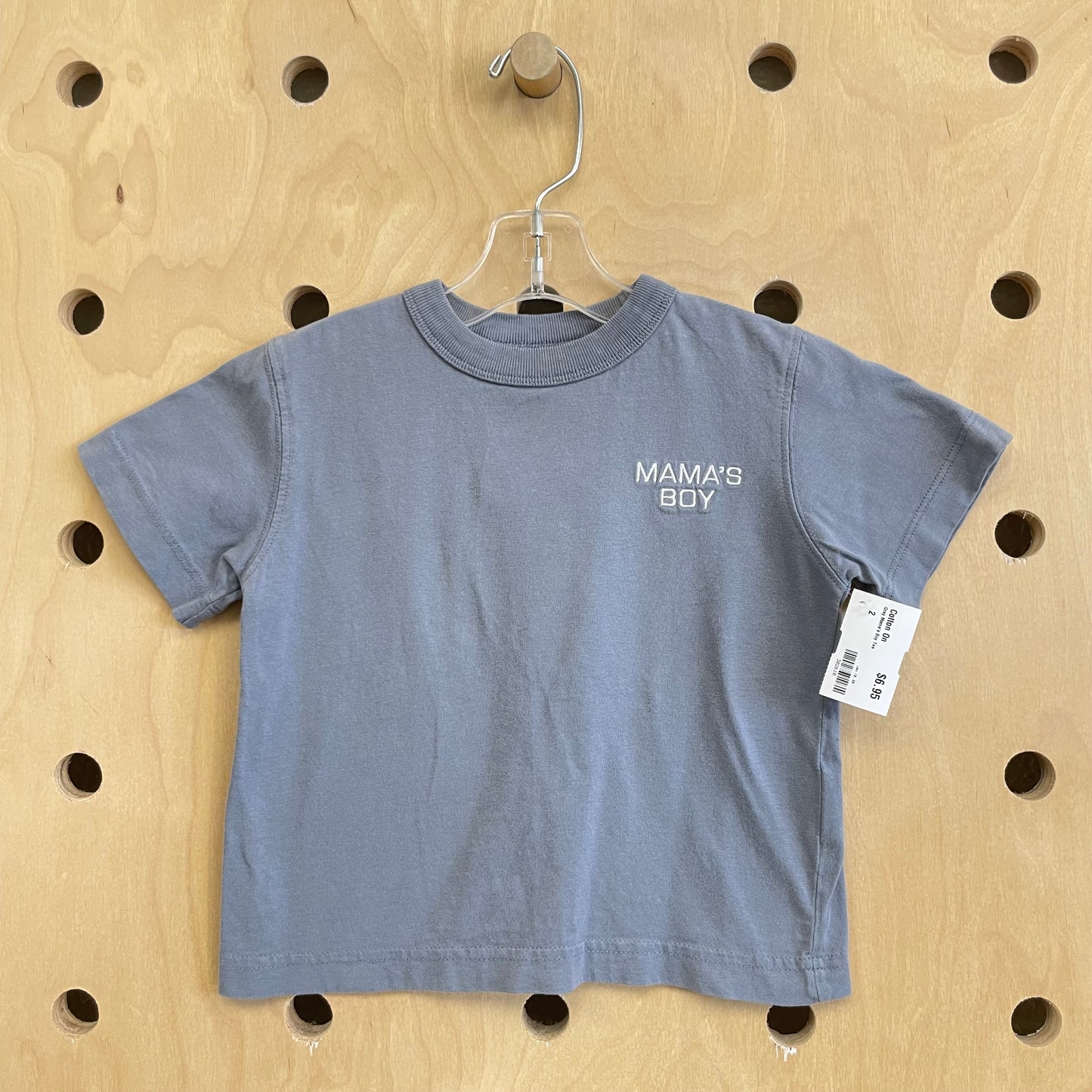 Grey Mama's Boy Tee