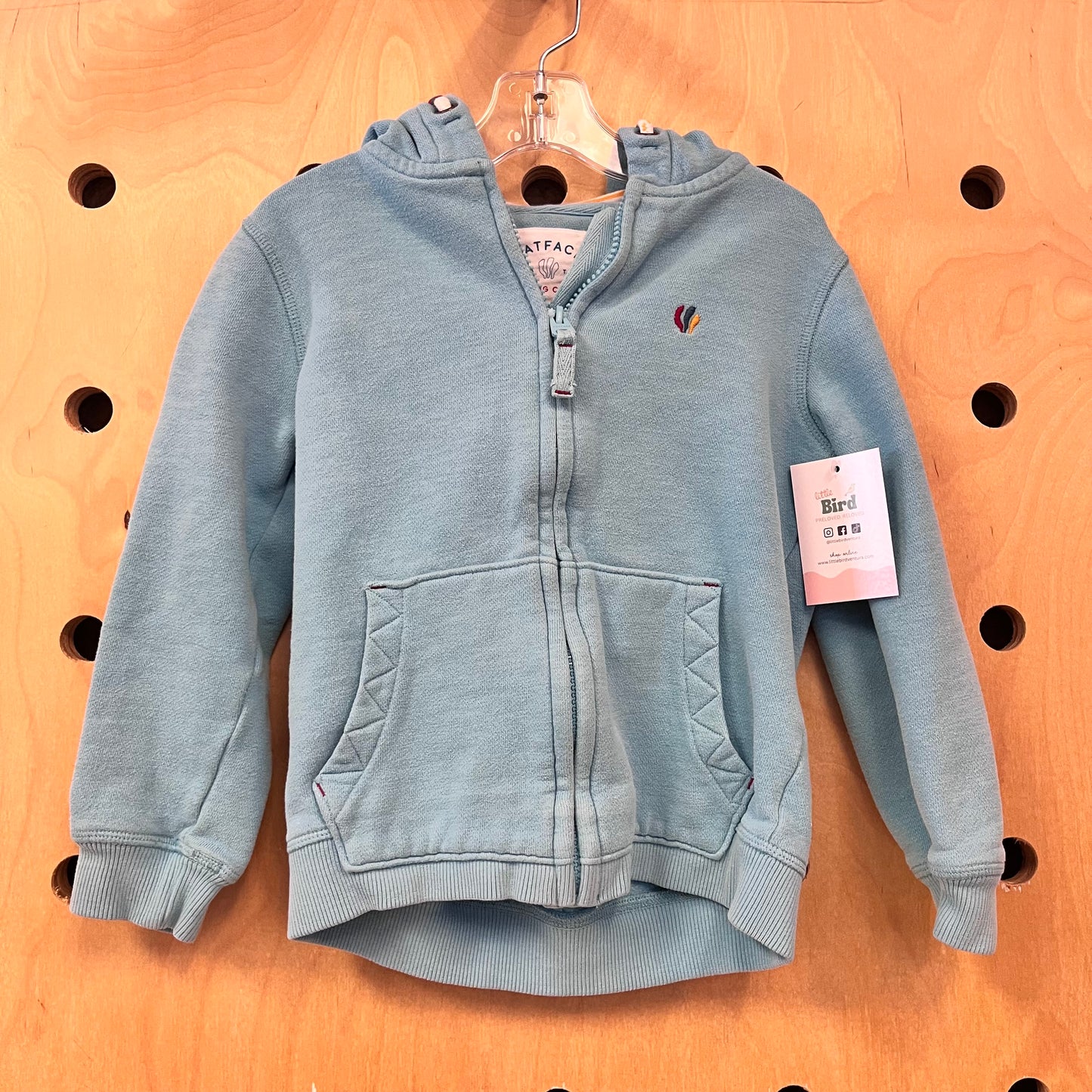Blue Flamingo Zip Hoodie