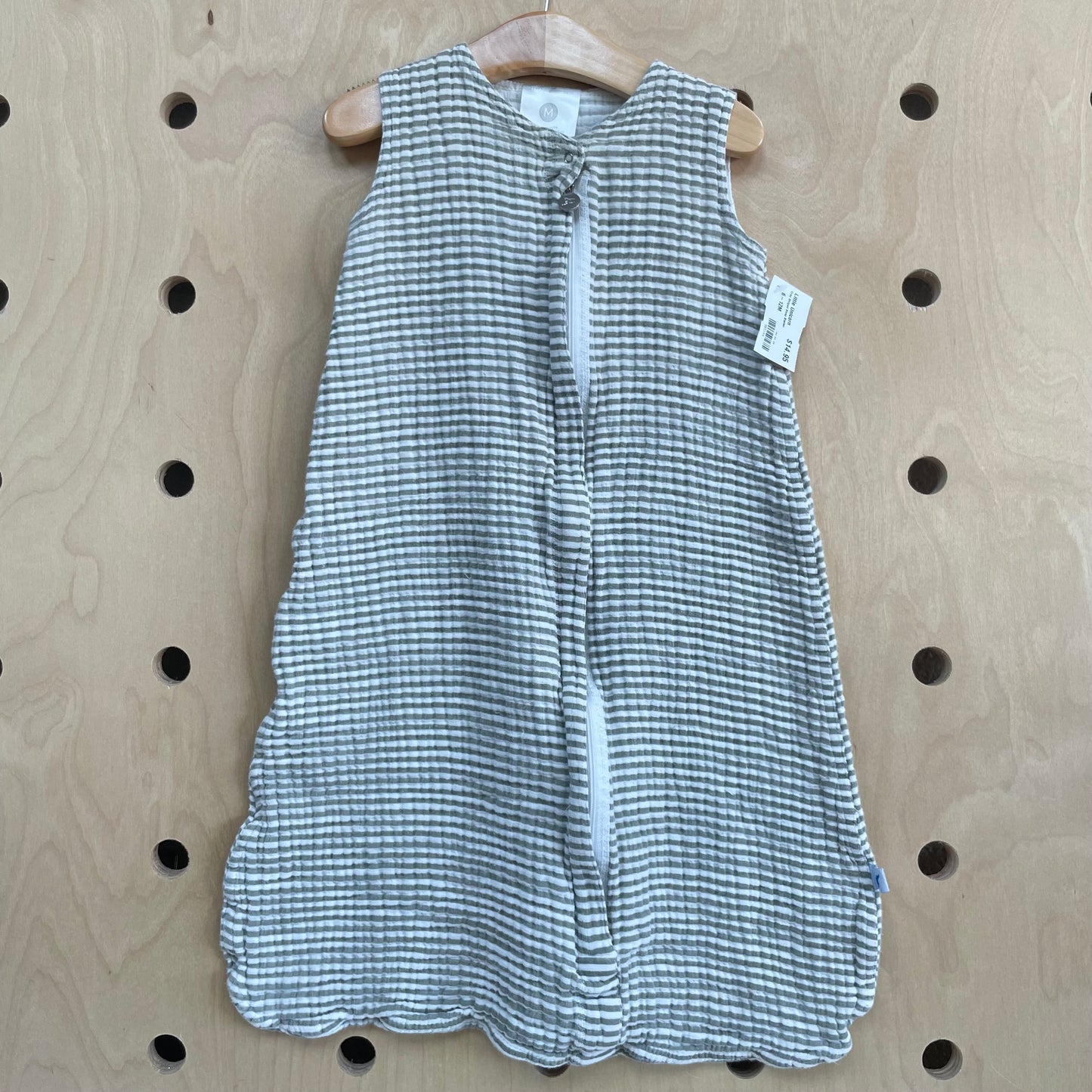 Grey Striped Sleep Blanket