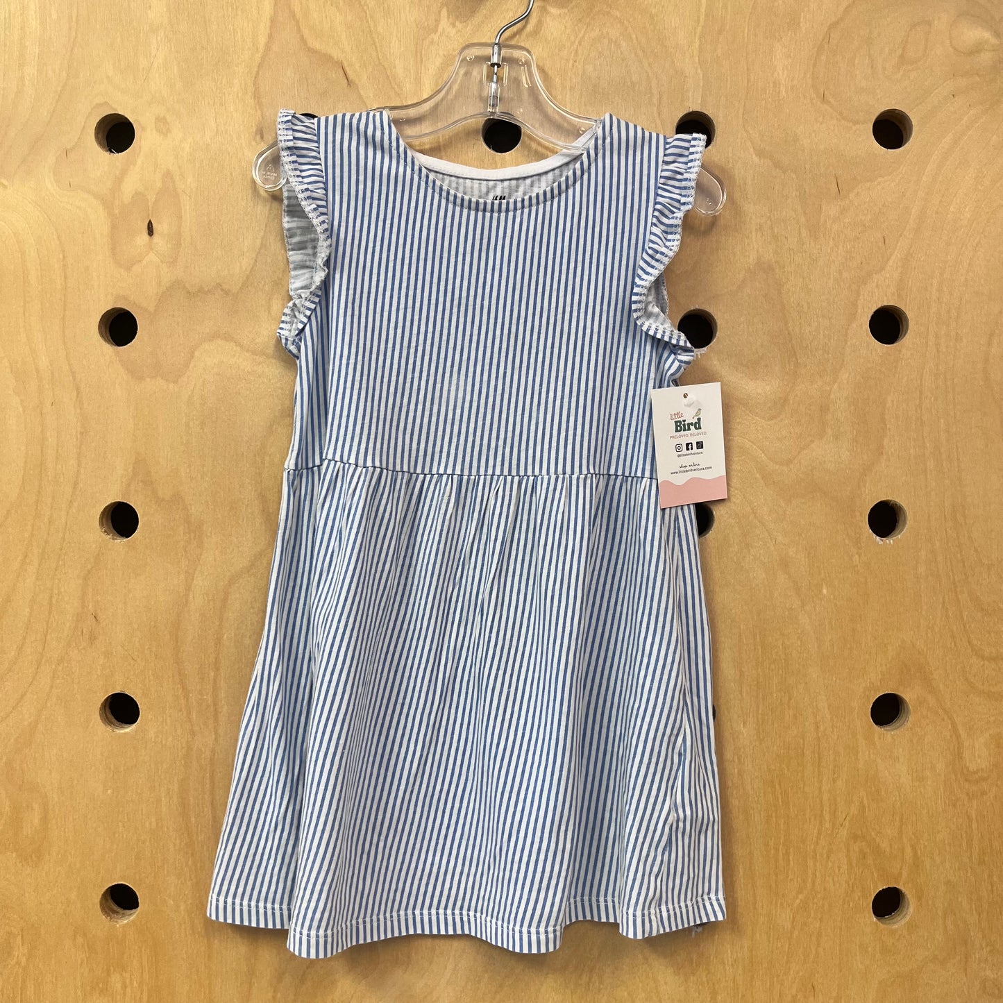 Blue + White Striped Dress