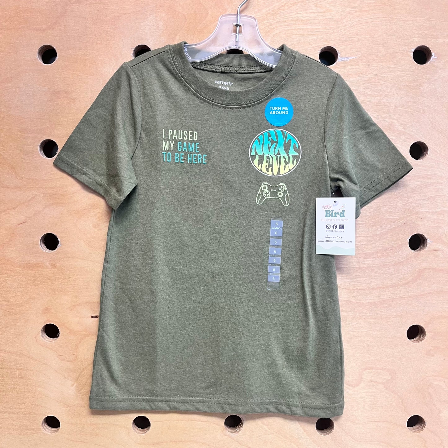 Green Embroidered Gaming Tee NEW!
