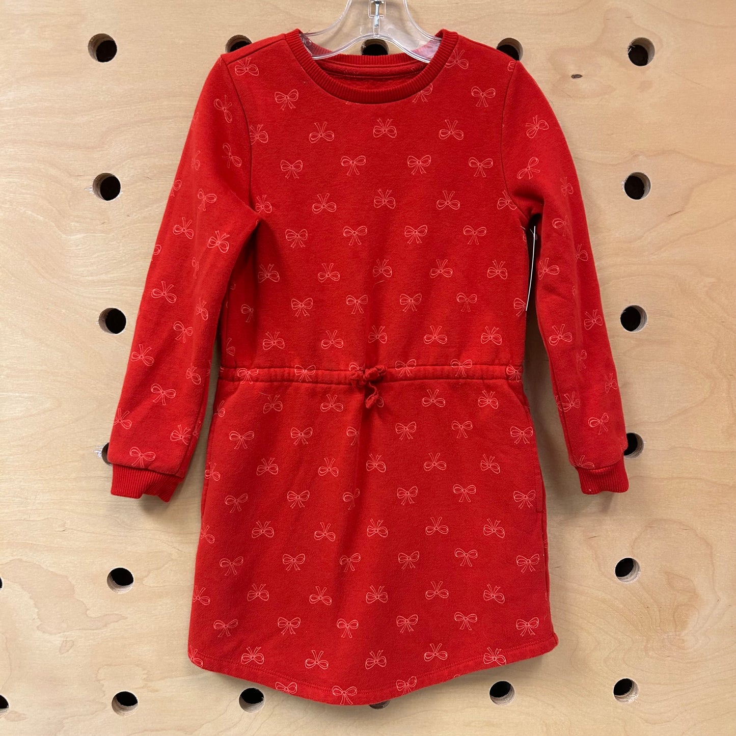 Red Bows LS Dress