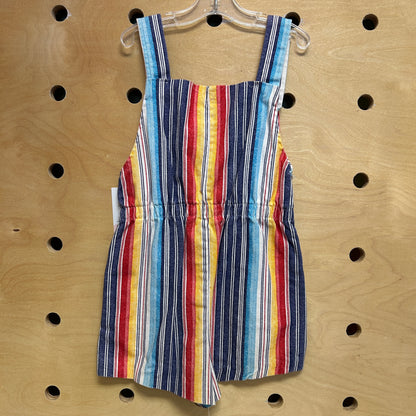 Striped Colorful Shortalls