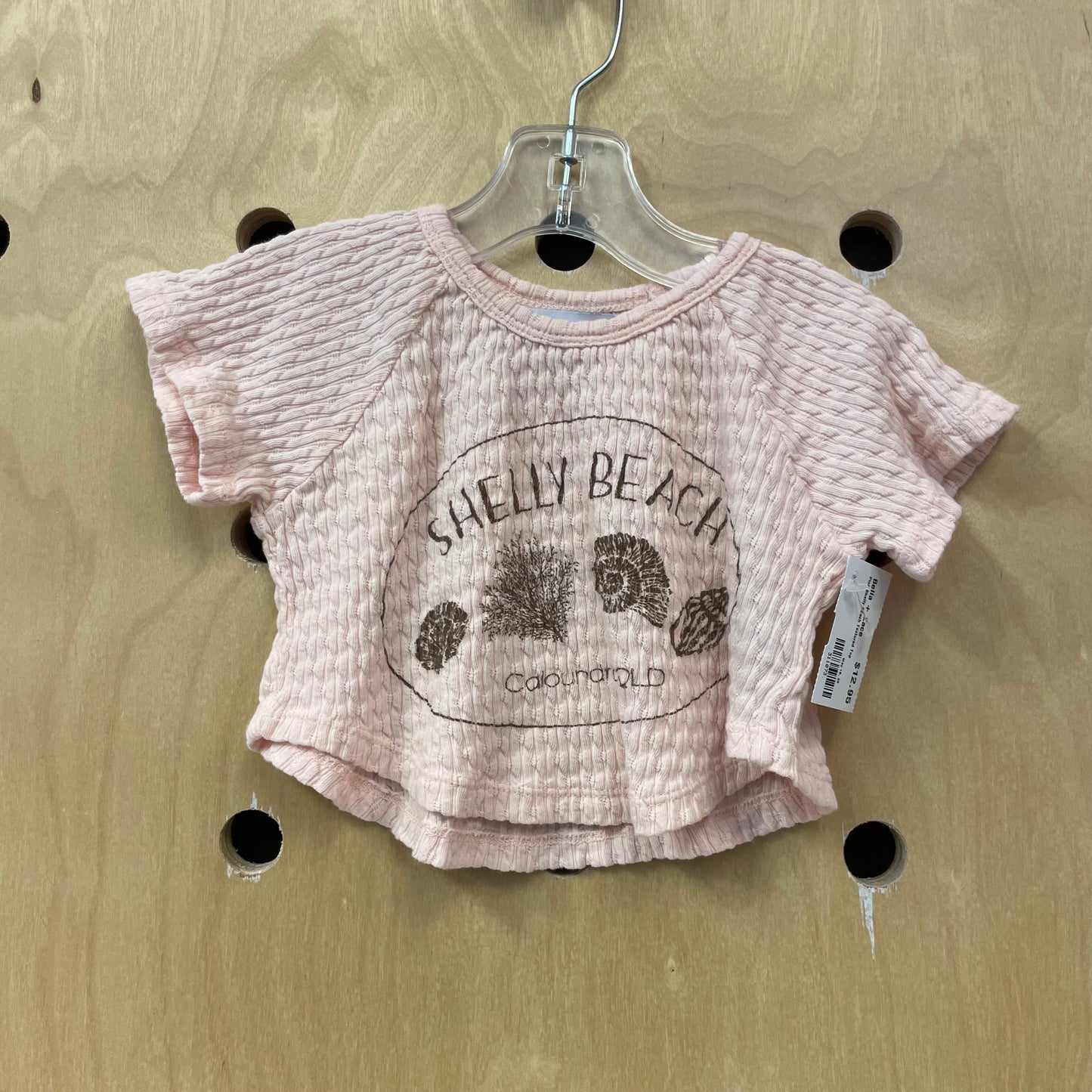 Pink Shelly BEach Textured Top