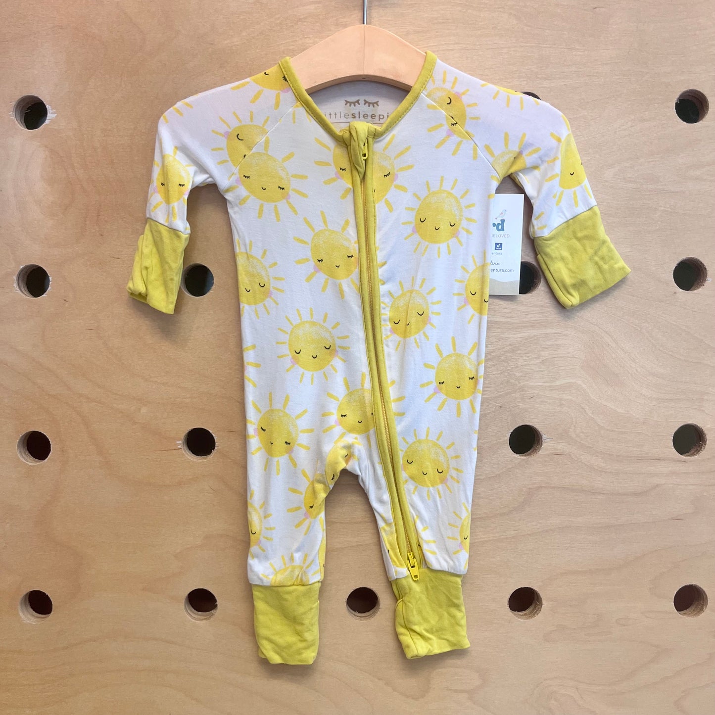 White/Yellow Suns Bamboo Zippy