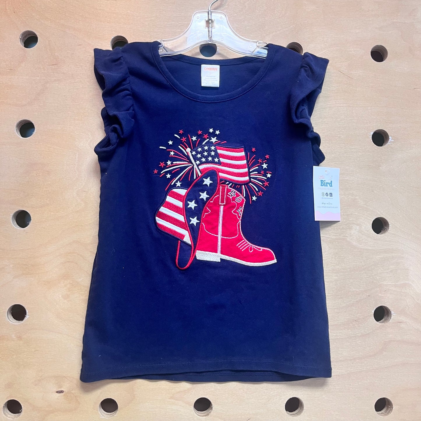 Blue American Flag/Boots Tank