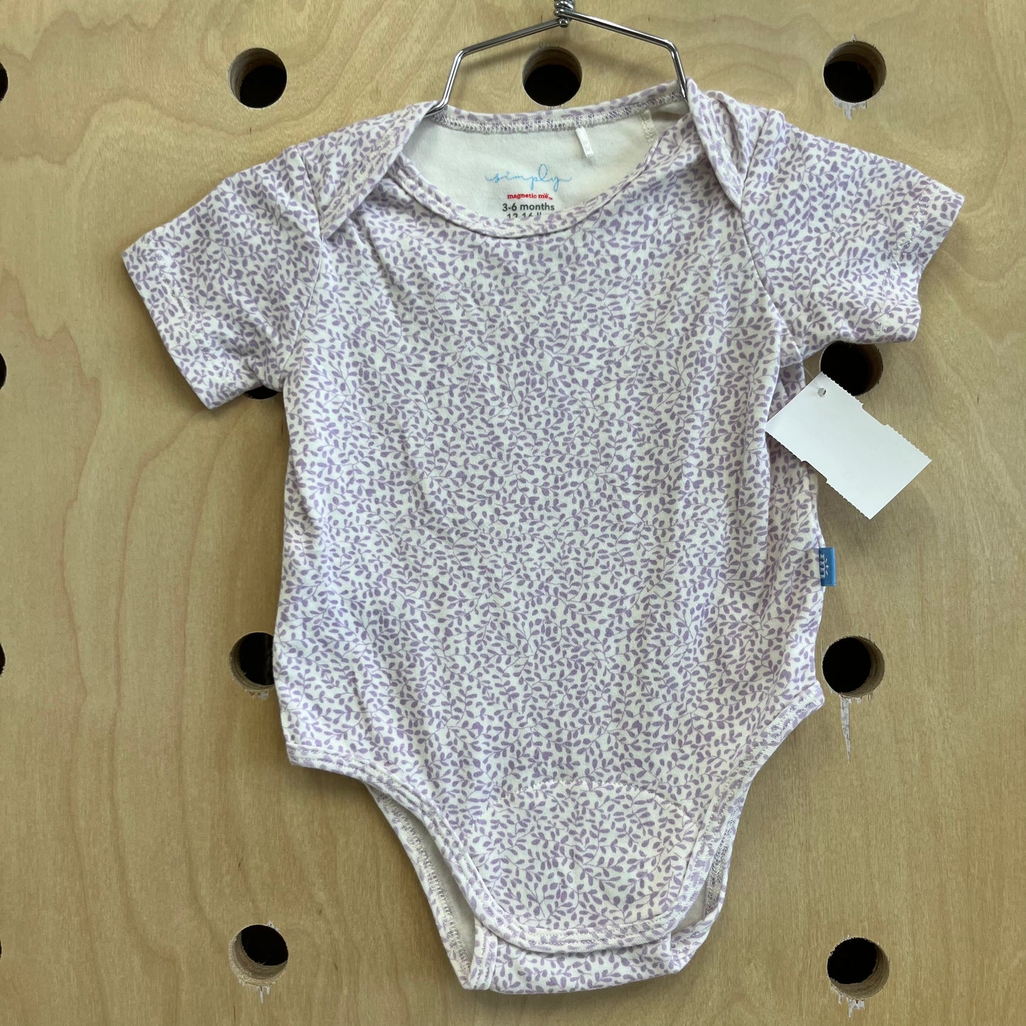 Lavender Leaf Magnetic Snap Bodysuit