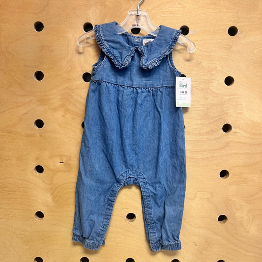 Chambray Collared Romper