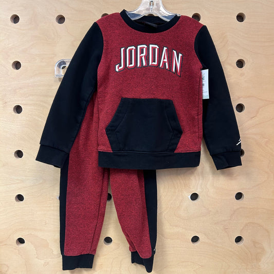 Black/Red Fleece Outfit