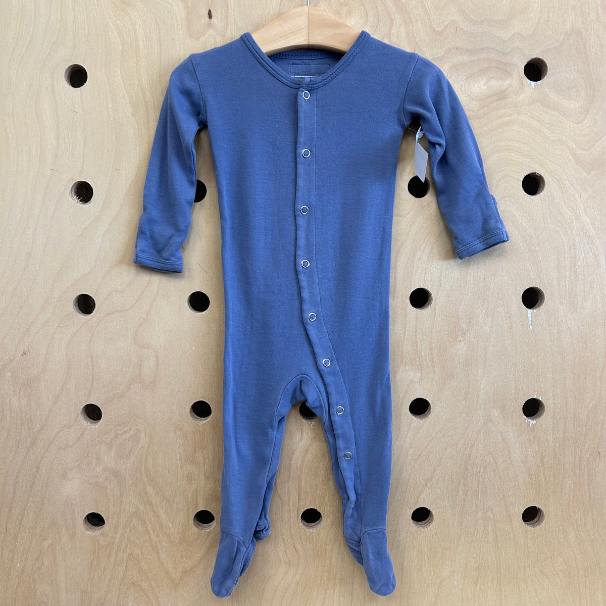 Blue Organic Snap Footies