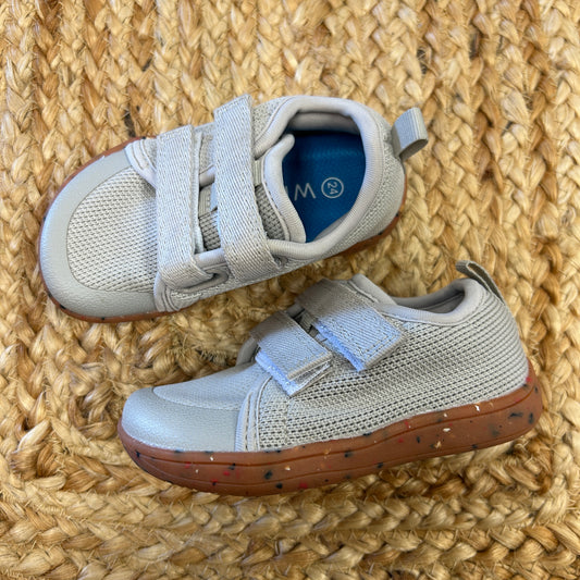 Grey Velcro Barefoot Shoes